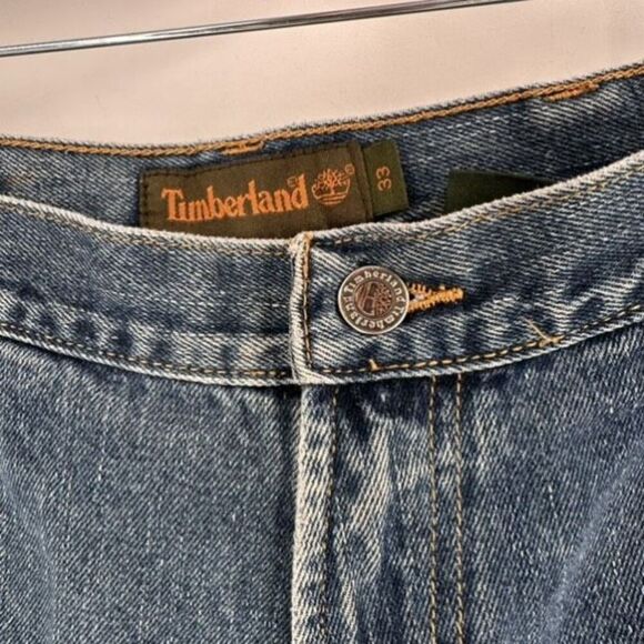 Vintage Y2K Timberland Mens Utility Baggy Loose Fit Carpenter Jeans Size 33 x 32 - Picture 5 of 15